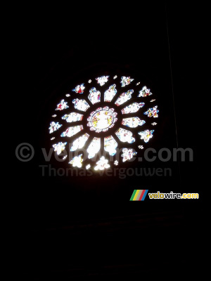 Stained-glass window in the cathedral of Bristol (234x)