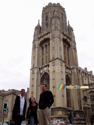 Khalid, Marie & Cédric in front of the University of Bristol (254x)