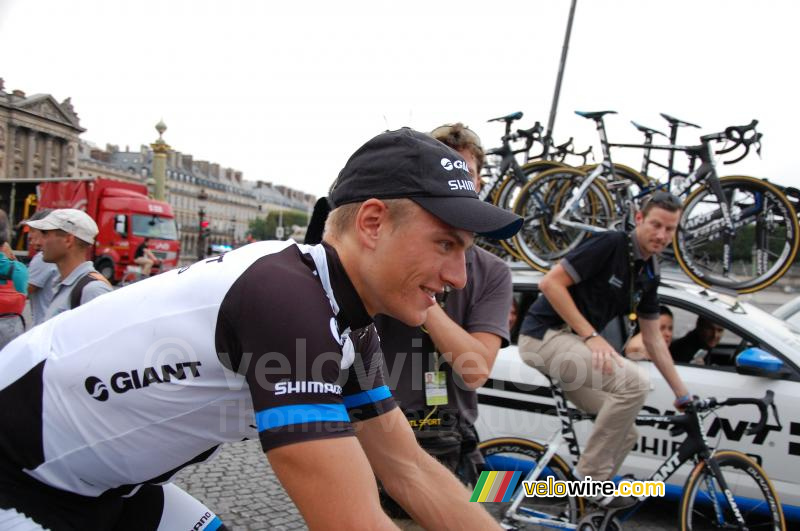 Marcel Kittel (Giant-Shimano) apres sa victoire