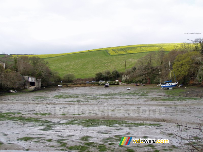 Notre vue pendant le déjeuner à Salcombe