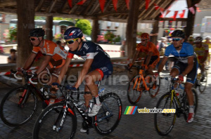 Simon Pellaud (IAM Cycling) under the hall in Sainte-Severe-sur-Indre (423x)