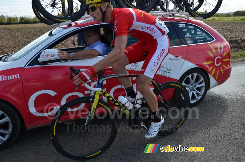 Julien Fouchard avec Yvon Sanquer (Cofidis)