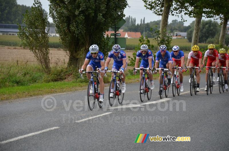 The peloton in Norrent Fontes