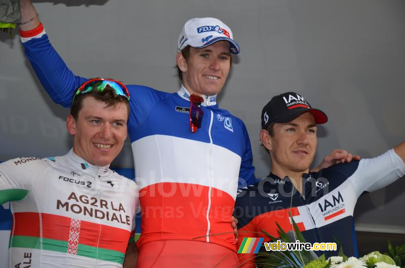 Het podium van de Grand Prix d'Isbergues 2014