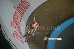 Michel Kreder, vainqueur de la course derrière derny (443x)