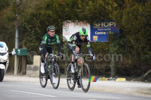 Anthony Delaplace (Bretagne-Séché) & Thomas Voeckler (Europcar) in the breakaway (3) (478x)