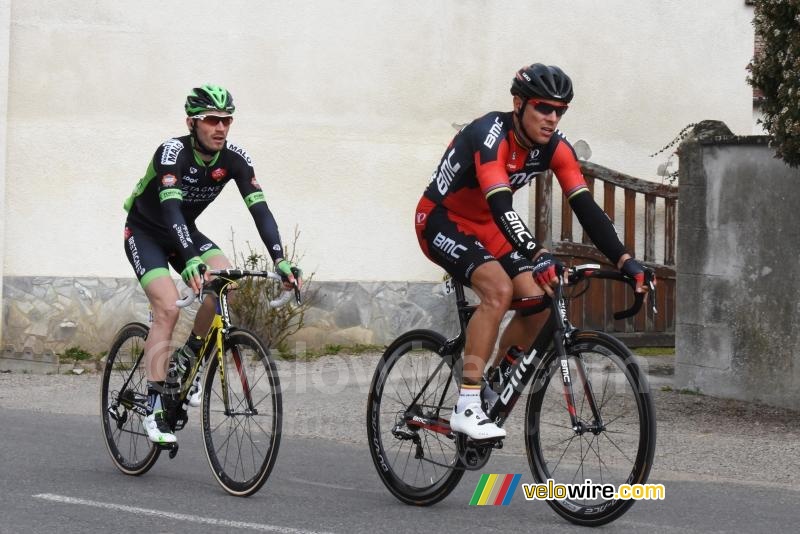 Philippe Gilbert (BMC) & Florian Vachon (Bretagne-Séché) à Chappes (2)