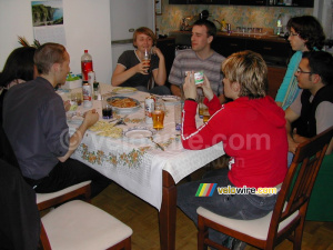 Our welcome meal in Poland (279x)
