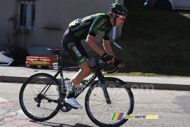 Antoine Duchesne aan de voet van de col de la Gachet