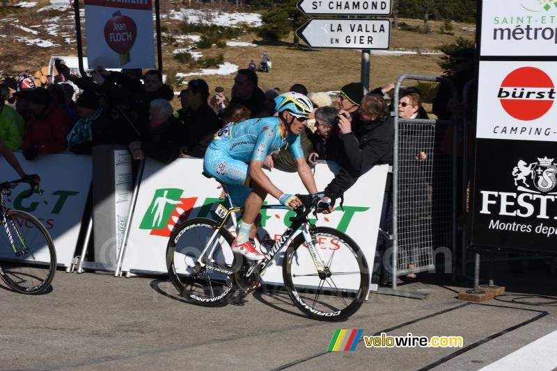 Luis-Léon Sanchez (Astana), aan de finish