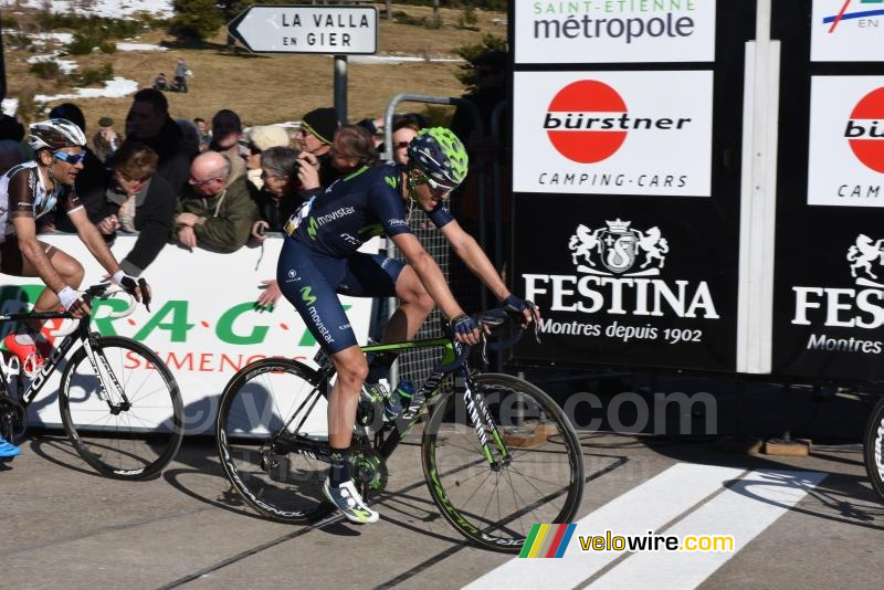 Ruben Fernandez (Movistar), aan de finish