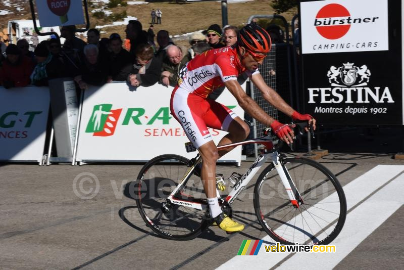 Luis Angel Maté Mardones (Cofidis), aan de finish