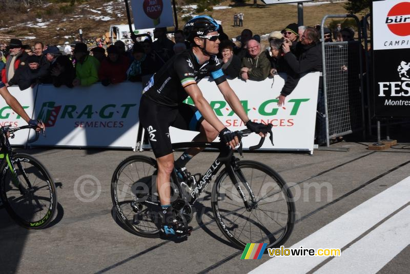 Nicholas Roche (Team Sky), at the finish