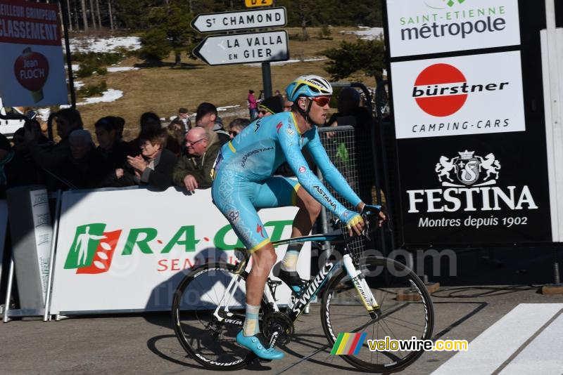 Lars Boom (Astana), aan de finish