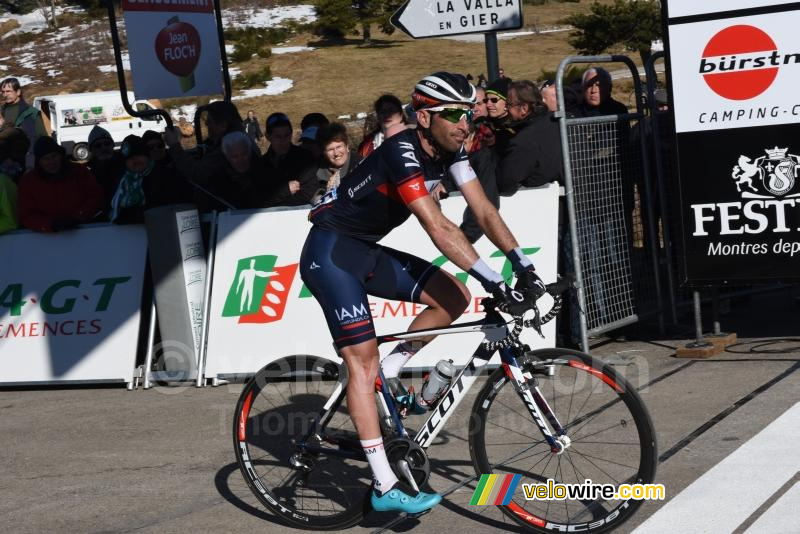 Jérôme Pineau (IAM Cycling), aan de finish