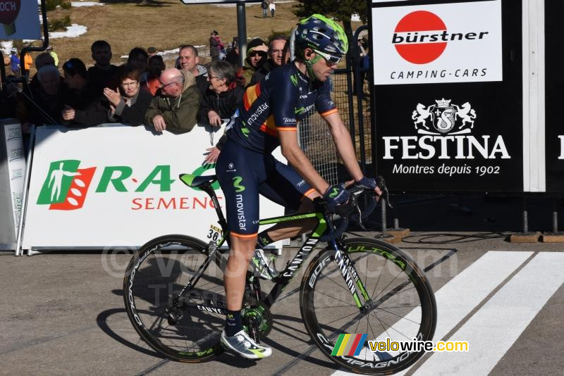 Jon Izaguirre (Movistar), aan de finish