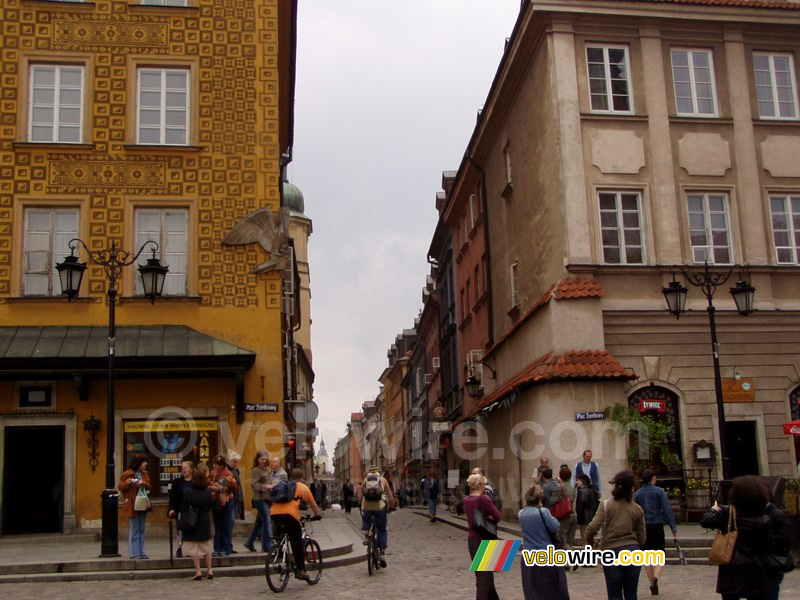 Street face to the Royal Palace in Warsaw