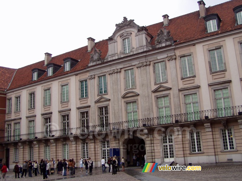 Een deel van het Koninklijk Paleis in Warschau in een geheel andere stijl