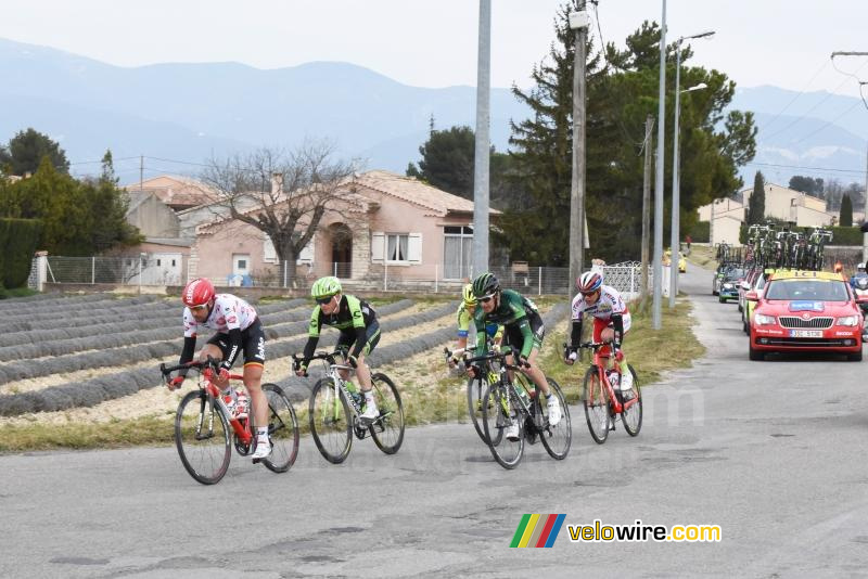 The breakaway leaving Valréas