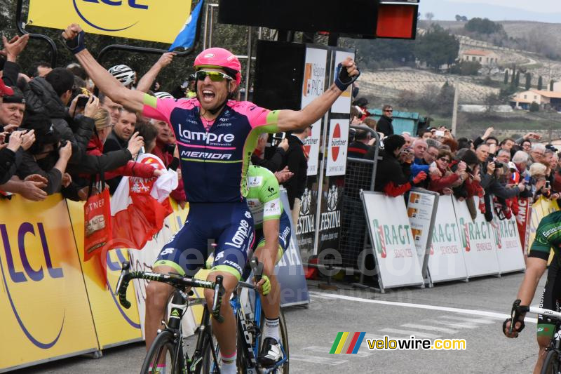 Davide Cimolai (Lampre-Merida), etappewinnaar