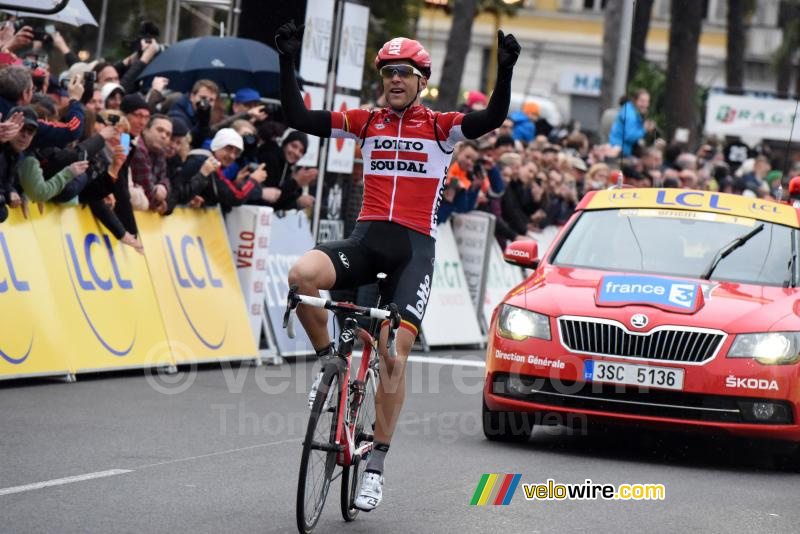 Tony Gallopin (Lotto-Soudal), etappewinnaar in Nice