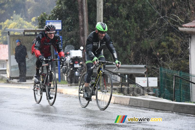 Jonathan Hivert (Bretagne-Sch) & Ben Hermans (BMC)