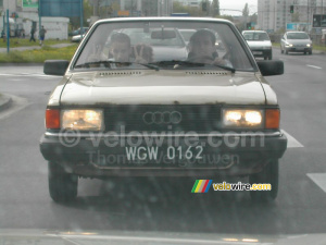 Krzysziek's car on our way to Krakow (222x)