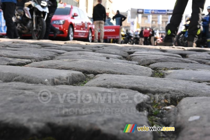 The cobble stones right from the start