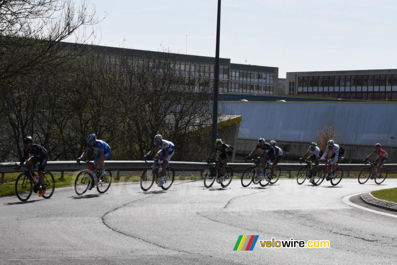 Le groupe de tête à Saint-Quentin