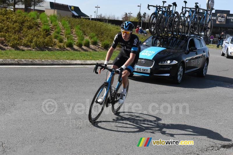 Luke Rowe (Team Sky) in Saint-Quentin