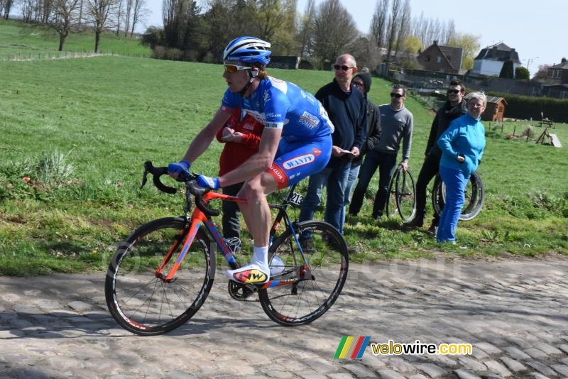 Frederik Backaert (Wanty-Groupe Gobert) in the section from Viesly to Quiévy
