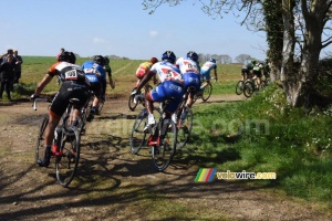 The riders go off in the ribin in Ploudaniel (405x)