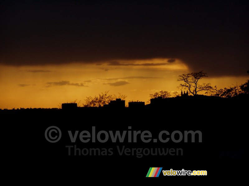 Zonsondergang in Krakow