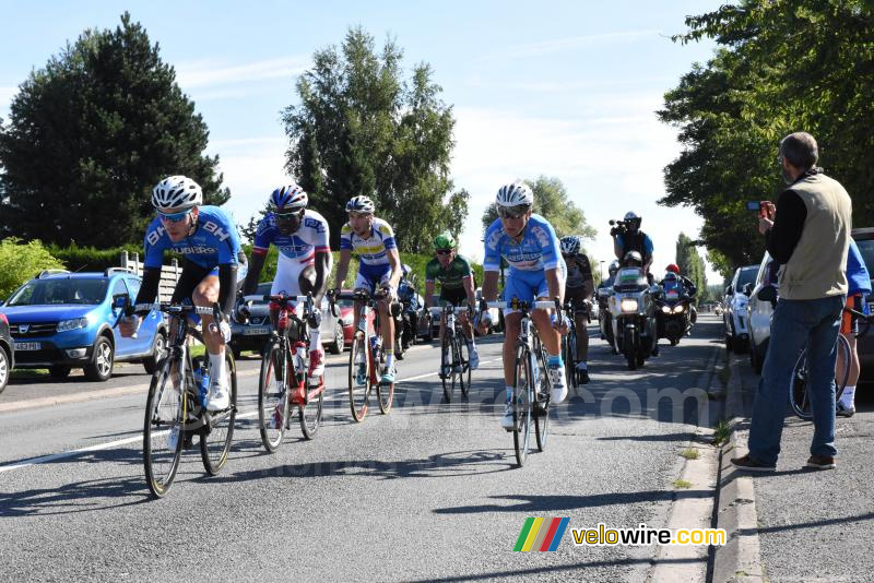 David Menut (Auber 93), Kvin Reza (FDJ), Evaldas Siskevicius (Marseille 13-KTM), Sander Helven (Topsport Vlaanderen-Baloise), Thomas Voeckler (Europcar) & Axel Domont (AG2R La Mondiale)