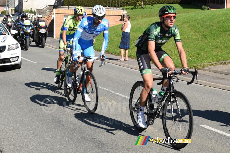 Perrig Quemeneur (Europcar), Ignatas Konovalovas (Marseille) & Antwan Tolhoek (Tinkoff)