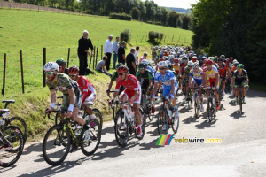 Le peloton dans la montée de Teneur (374x)