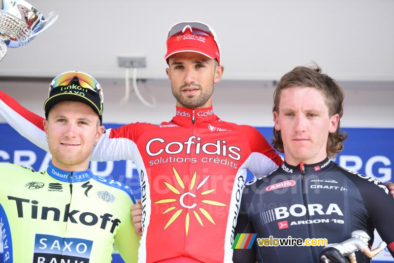 Het podium van de Grand Prix d'Isbergues 2015