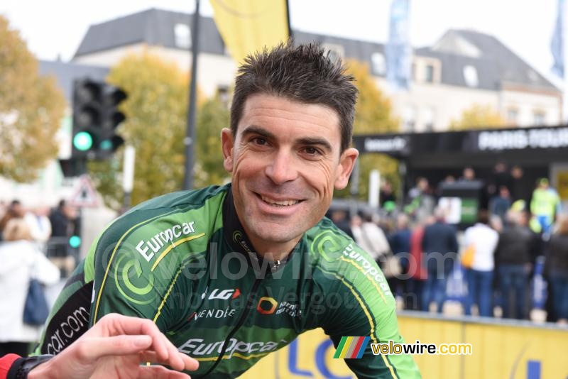 Jimmy Engoulvent (Europcar) at the start of his very last race!