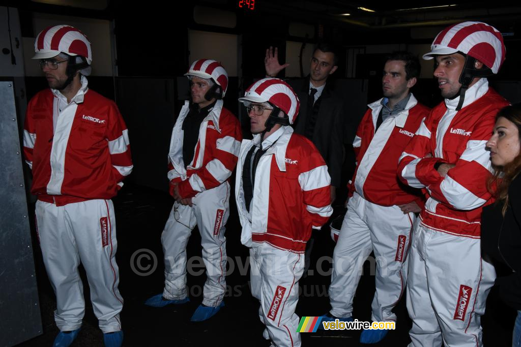 Les coureurs découvrent un autre monde : celui de l'hippodrome de Vincennes