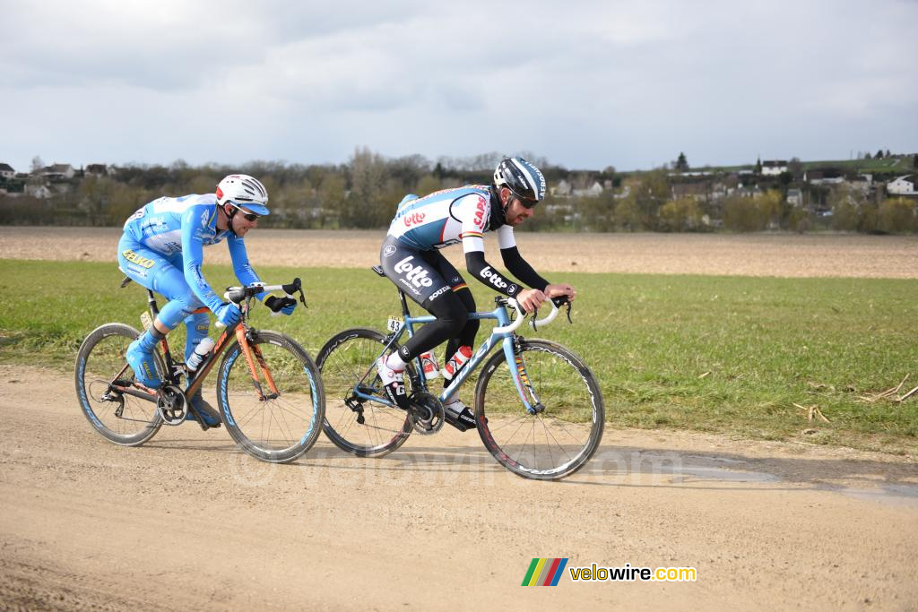 Thomas de Gendt & Thierry Hupond encore en tête sur le chemin calcaire