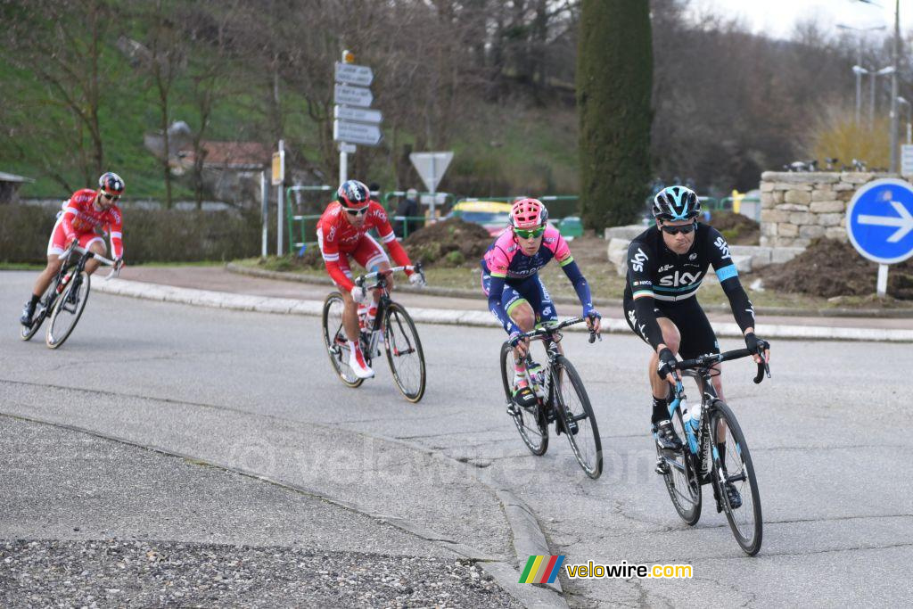 Nicolas Roche (Team Sky) à Mornant