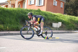 Thomas Voeckler (Direct Energie) seul à l'avant à Saint Uze (378x)