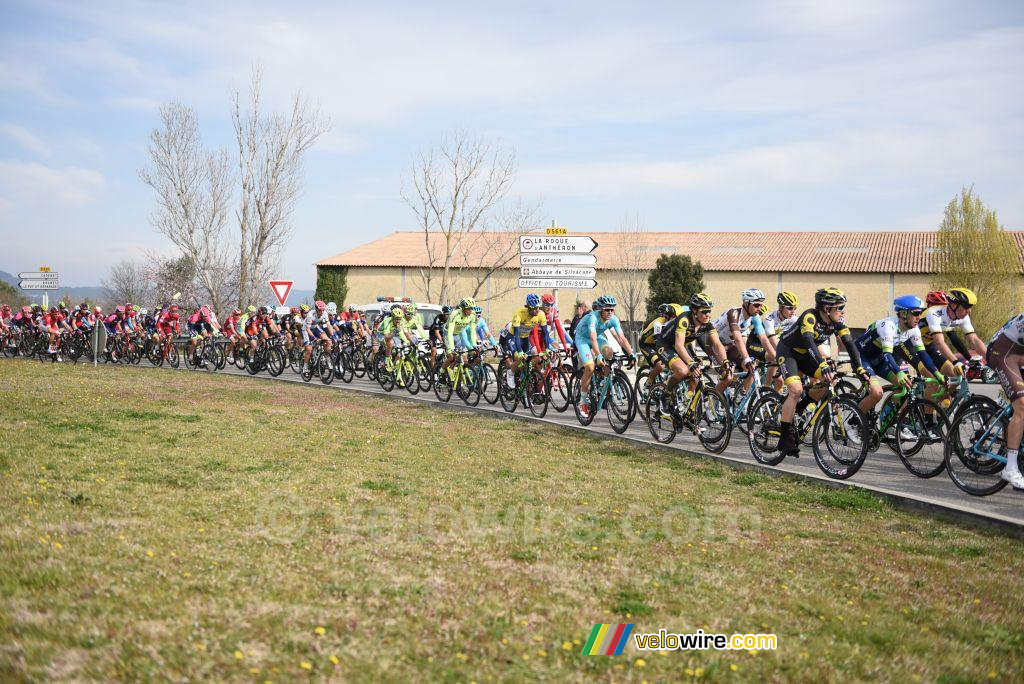 Het peloton in Roque d'Antheron (2)