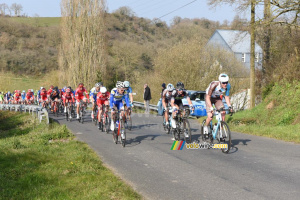 The second peloton in the Côte de Roussay (907x)