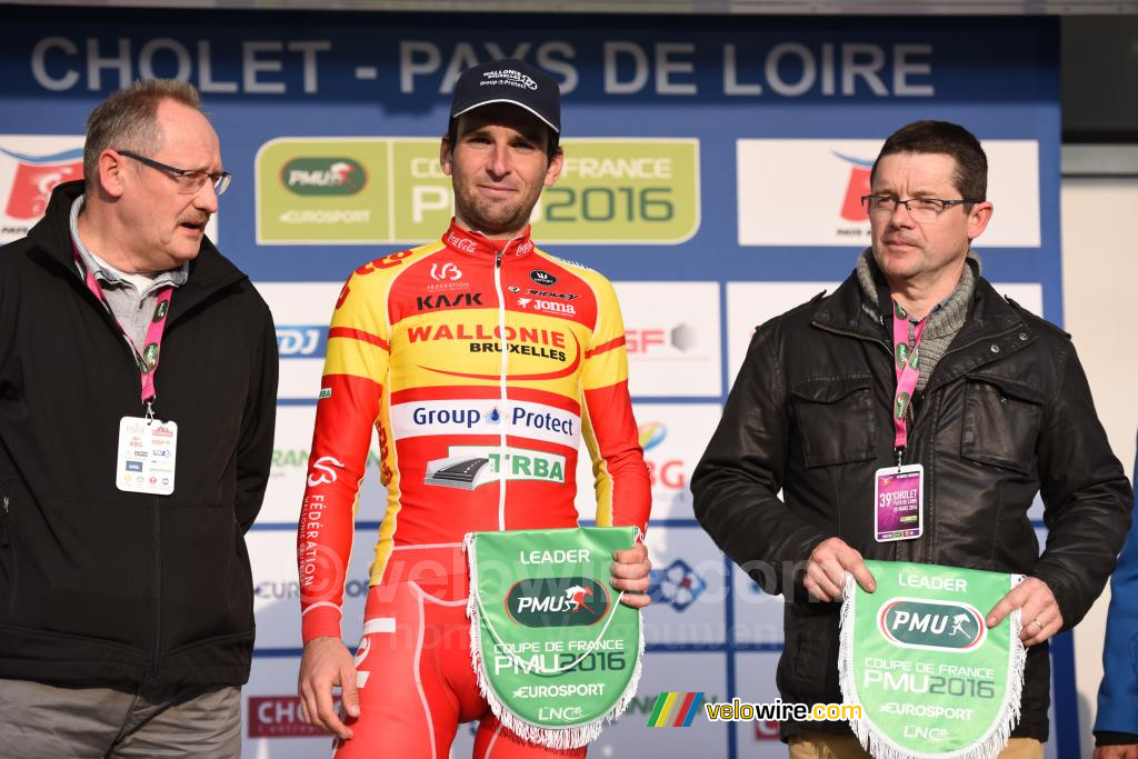 Baptiste Planckaert, aan de leiding in de Coupe de France PMU