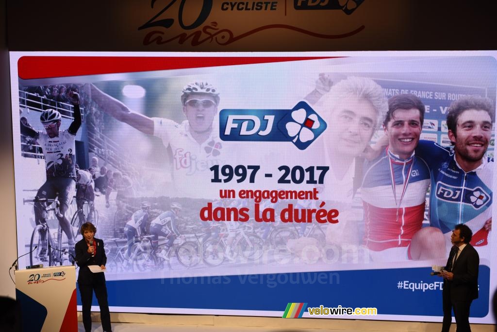 Stéphane Pallez (Manager of the FDJ) looks back at 20 years of sponsoring of the team
