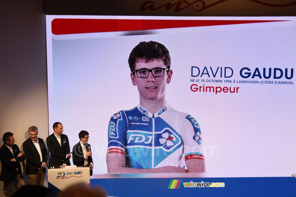 David Gaudu, neo-pro, is 20 years old, like the team