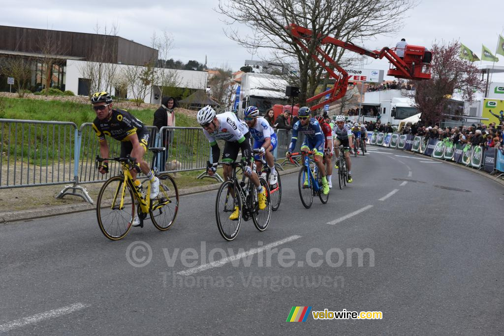 Thomas Voeckler faisait partie d'une échappée dans le dernier tour