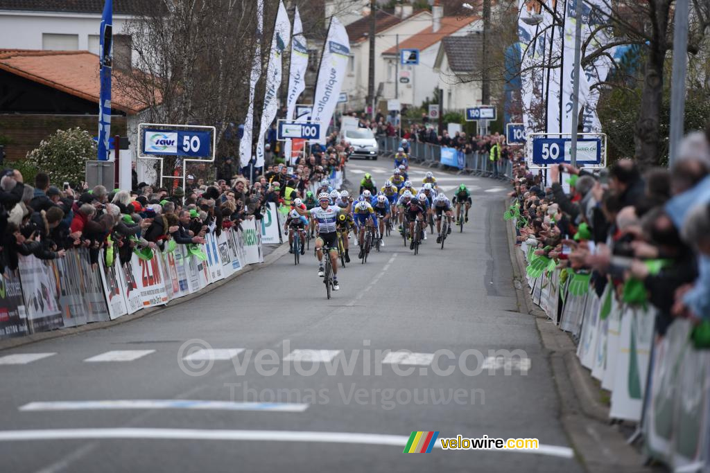 Laurent Pichon celebrated his victory quite early!