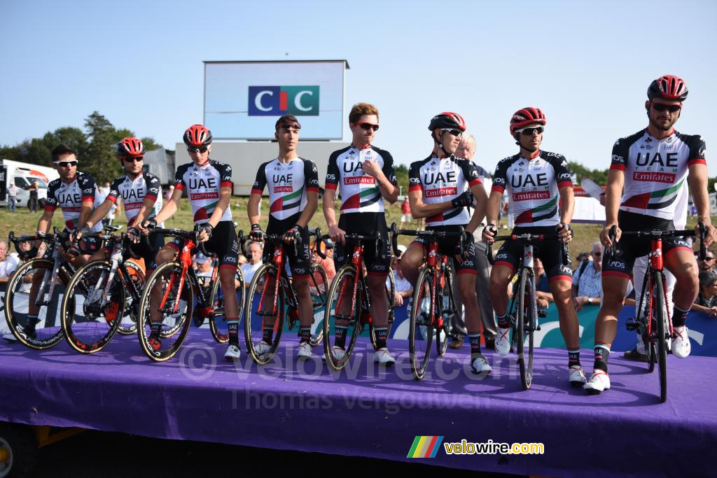 L'équipe UAE Team Emirates